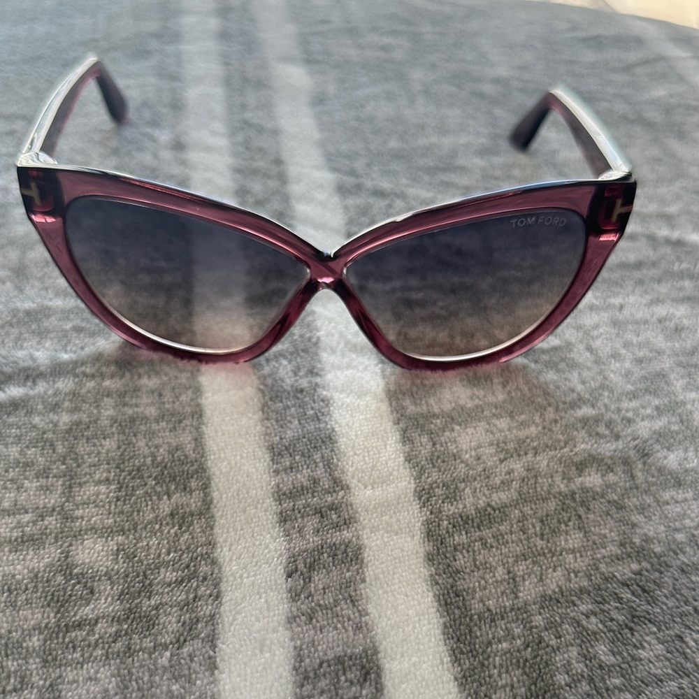 Tom Ford Burgundy Cat-Eye Sunglasses